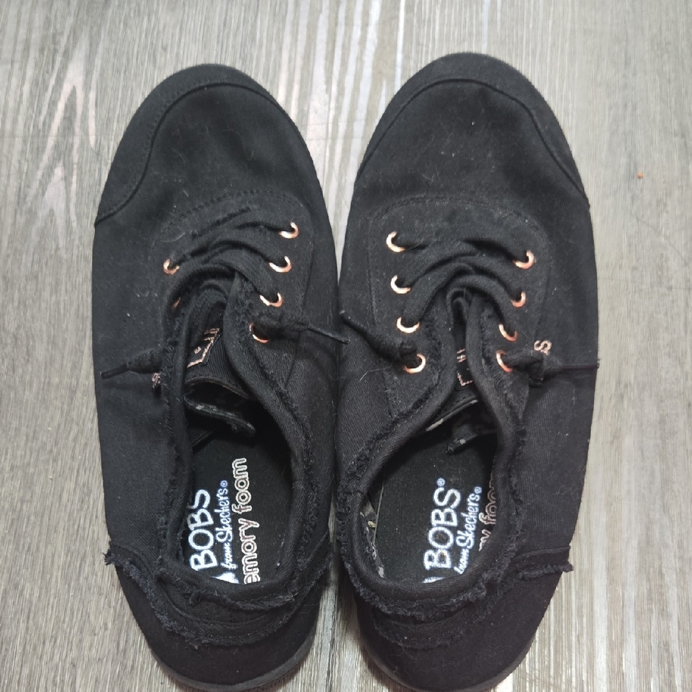 Skechers BOBS Black Slip-On Shoes